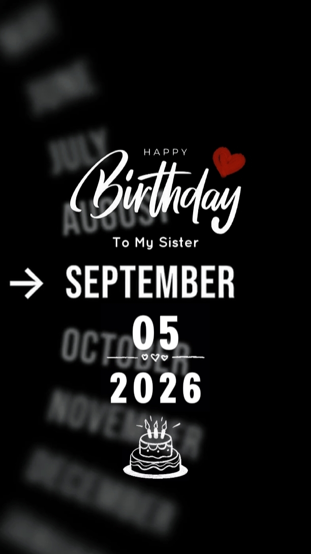 HBD KAKAK 05 SEPTEM