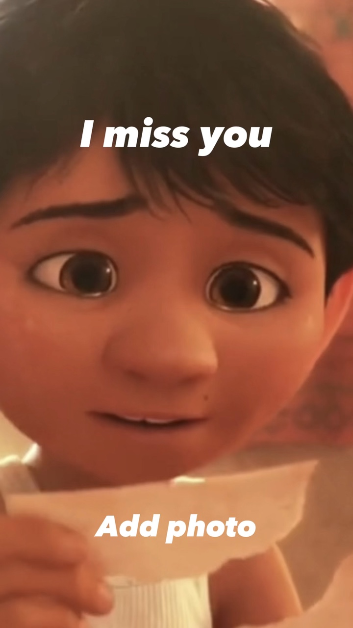 I miss you 