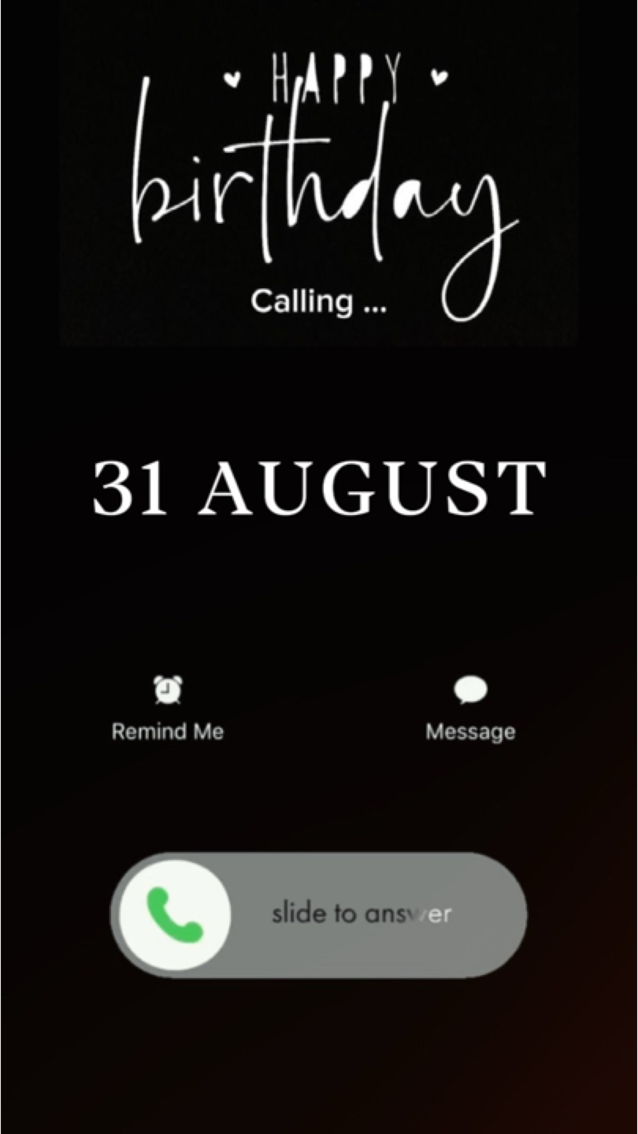 HBD 31 AUGUST