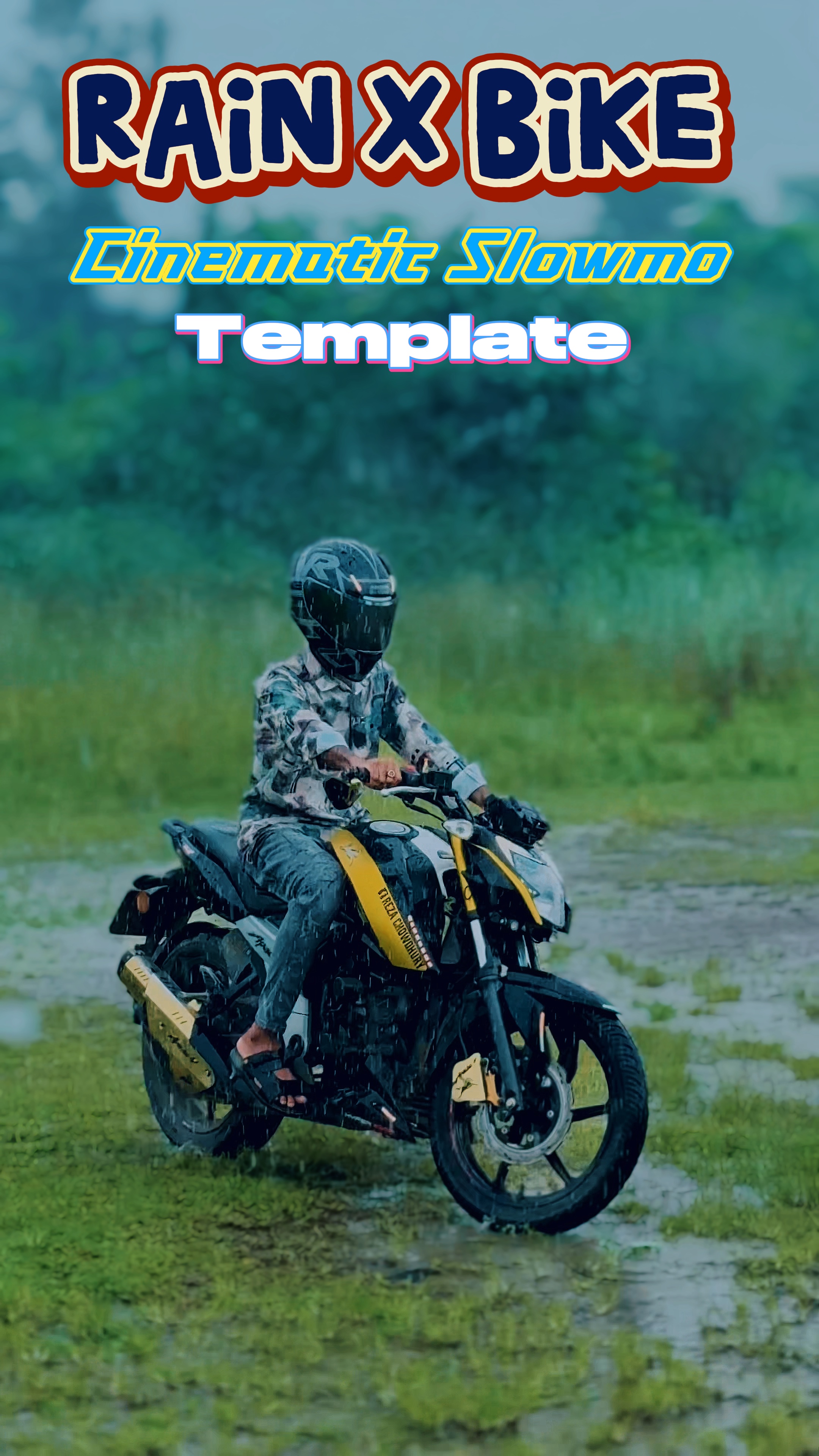 Rain X Bike template