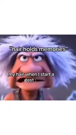 My hair..