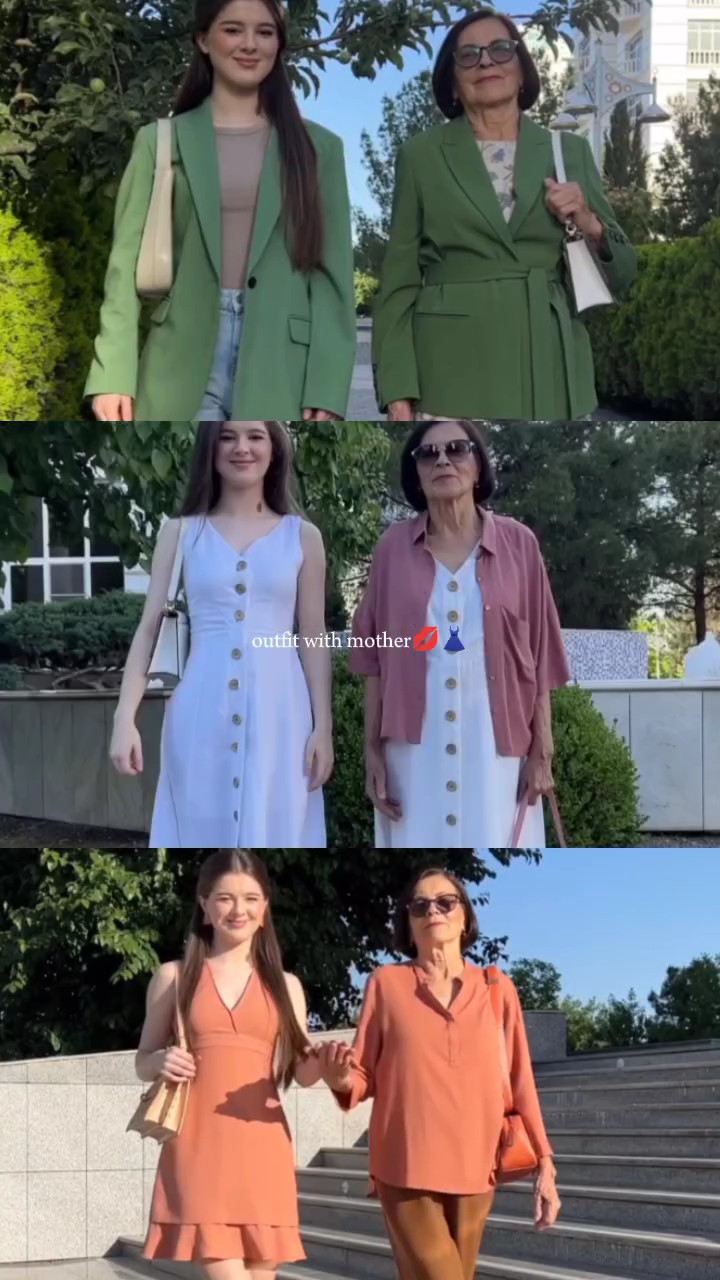 Outfit with mother 