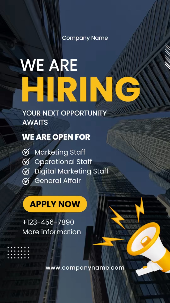 kami sedang merekrut