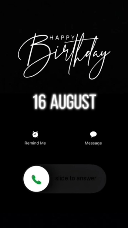 BDAY SON 16 AUGUST 