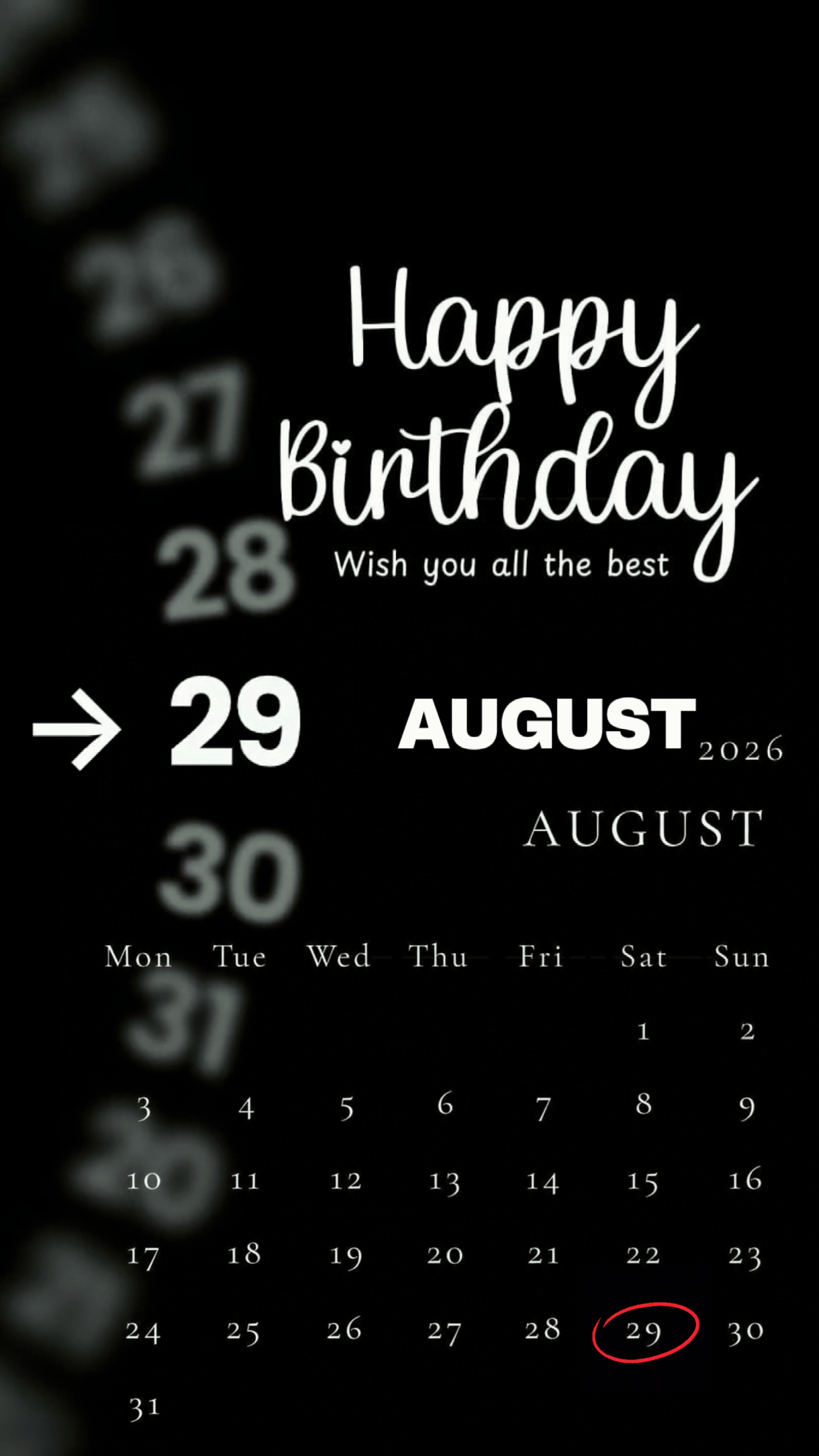HBD ME 29 AUGUST
