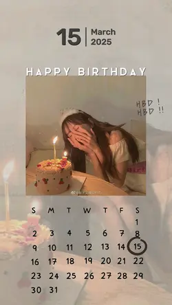 15 MARCH BIRTHDAY
