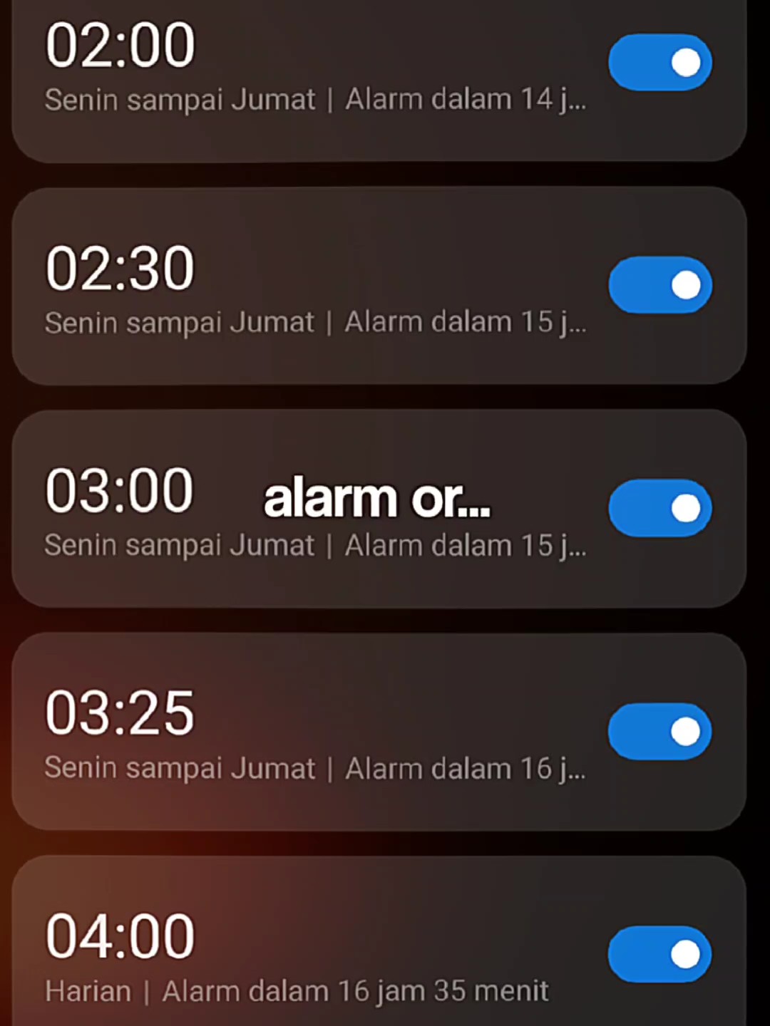 alarm veya.. trend