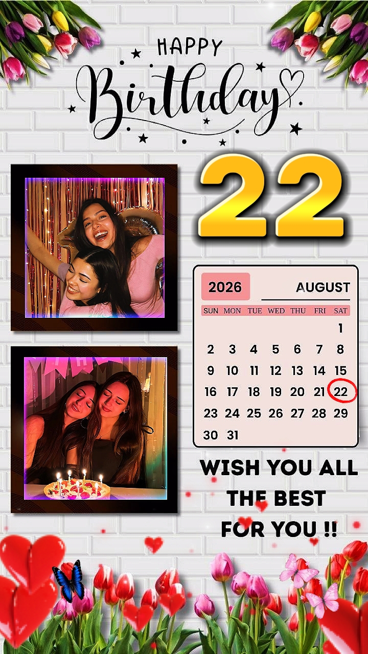 HBD 22 August 2026