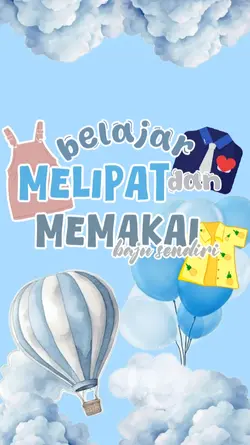 belajar memakai baju