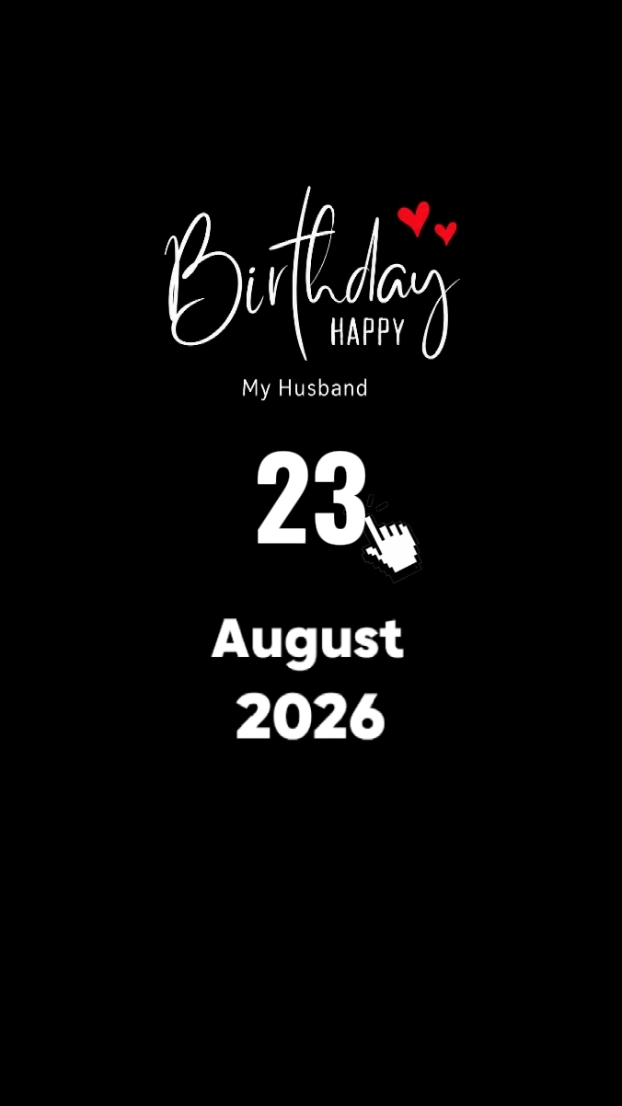 HBD HUSBAND 23 AUGUS