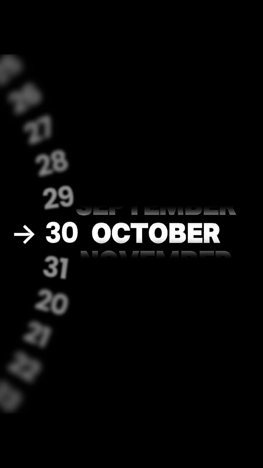 Birthday 30 October