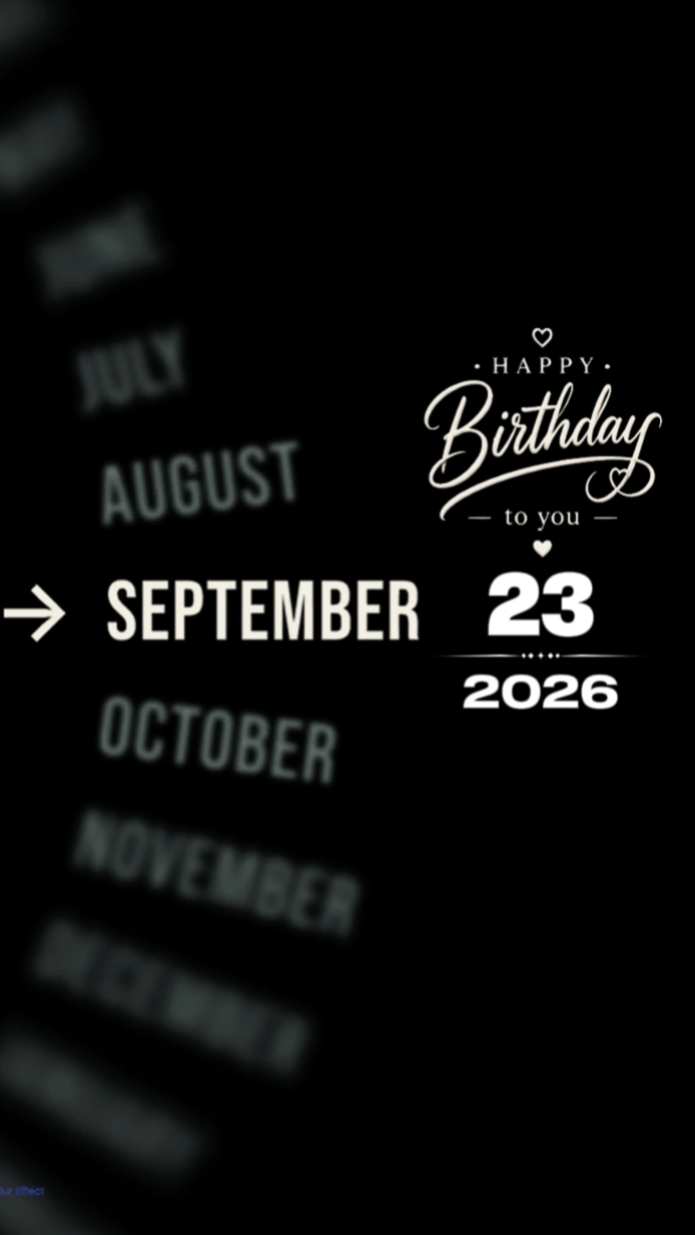 23 septembre Brthdy