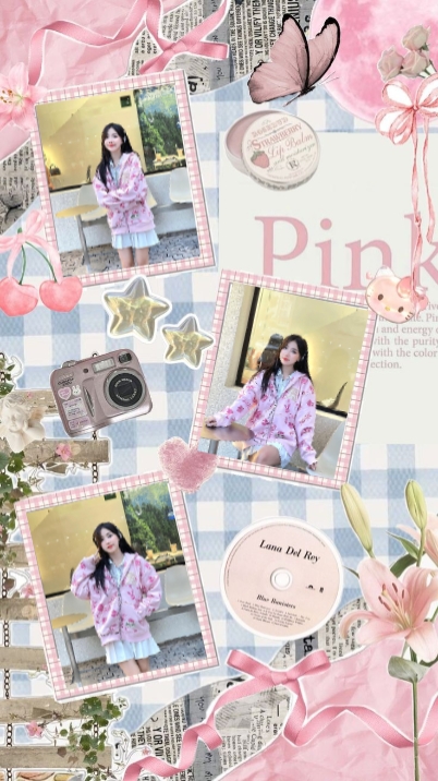 frame aesthetic pink