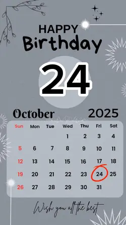HBD 24 OCTOBER 