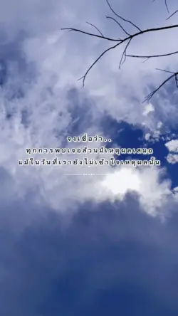 ทุกการพบเจอมีเหตุผล