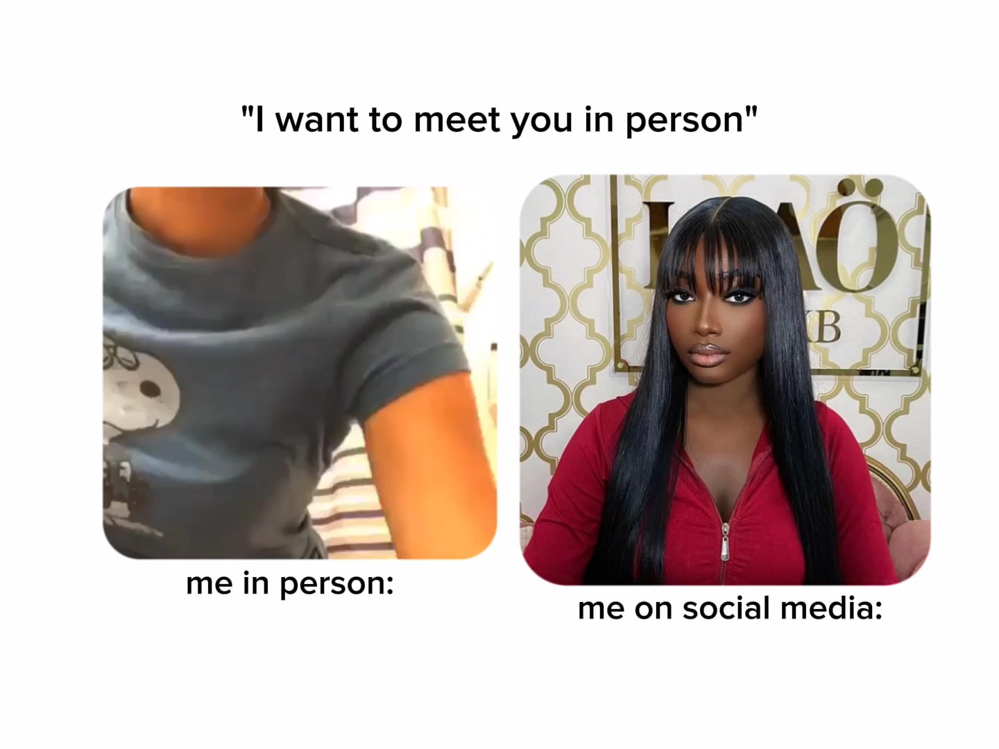 me VS social media 