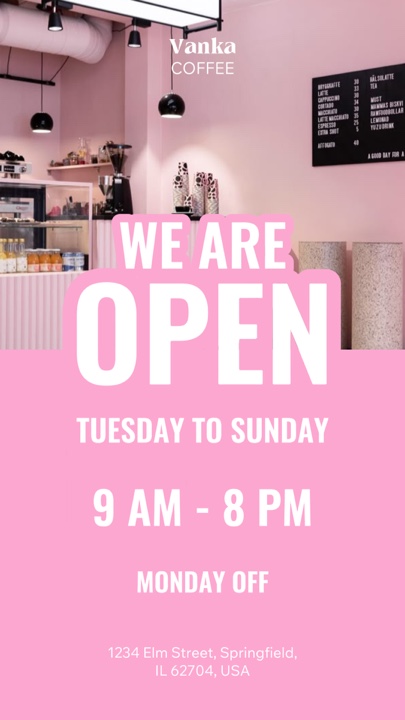 We Are Open Pink