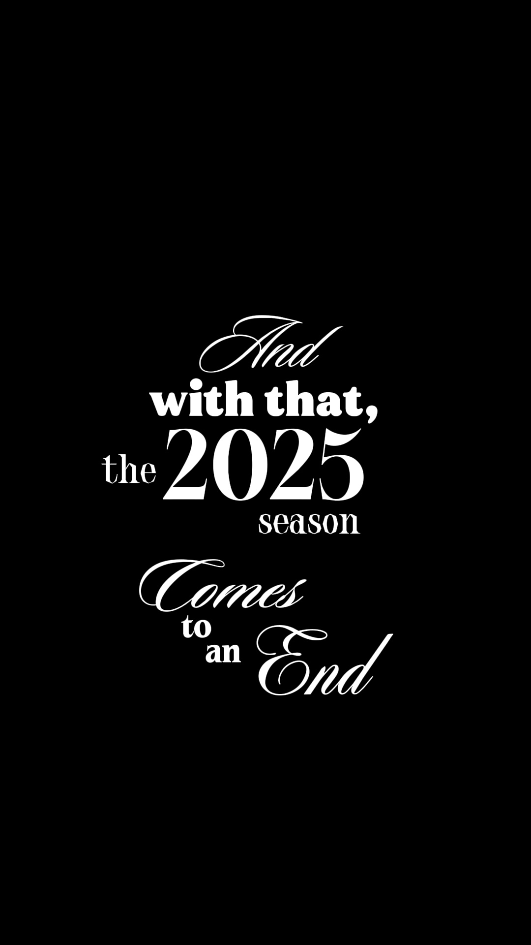 Year end recap