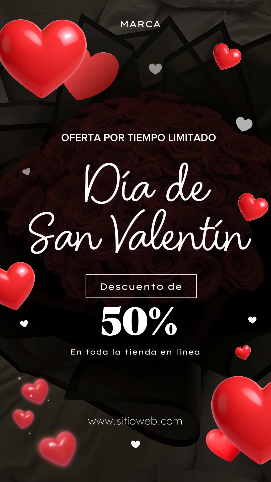 Rosas san Valentín