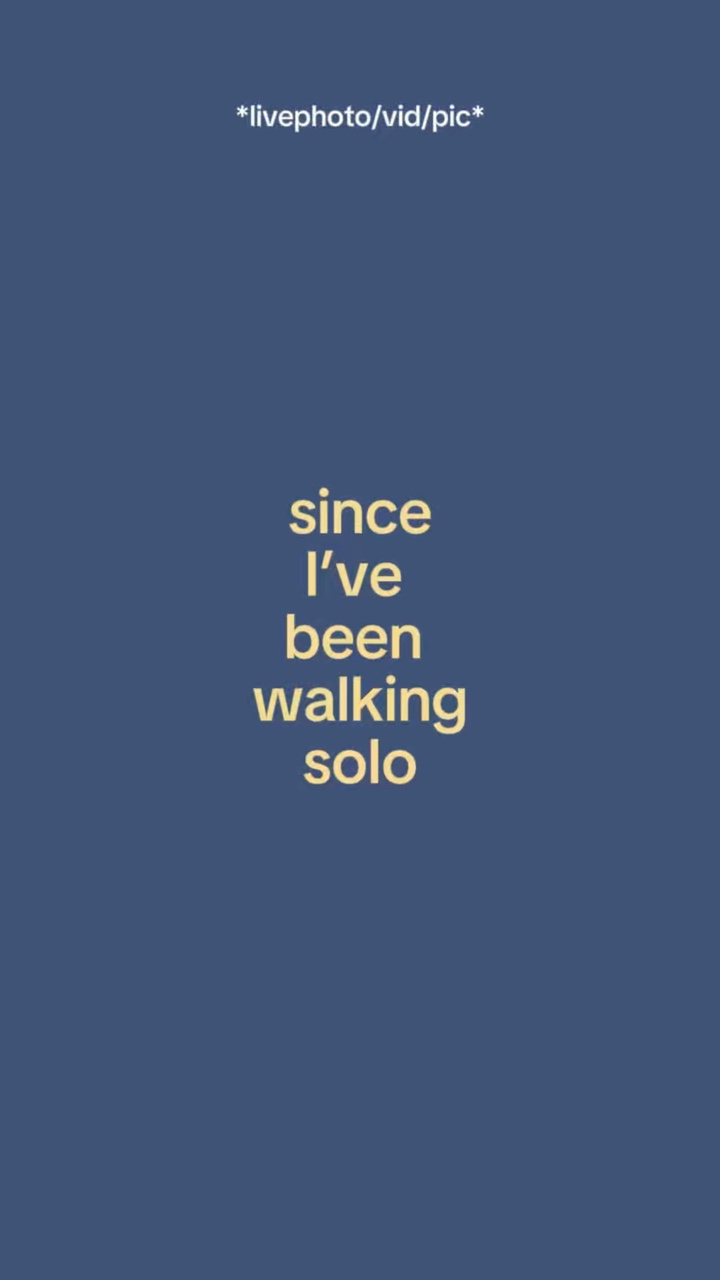 I’ve been walking s-