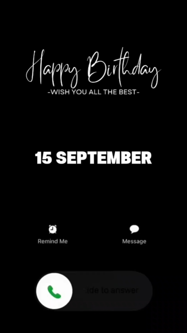 15 SEPTEMBER BDAY