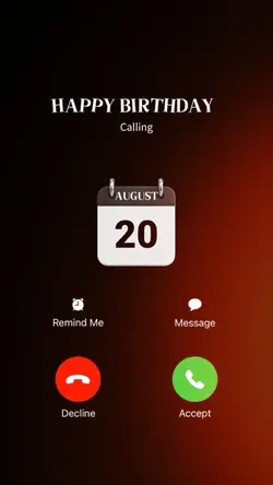 BIRTHDAY 20 AUGUS