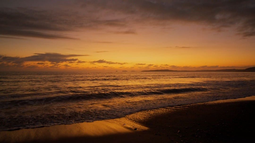 cinematic beach