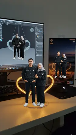 miniatur Ai langsung
