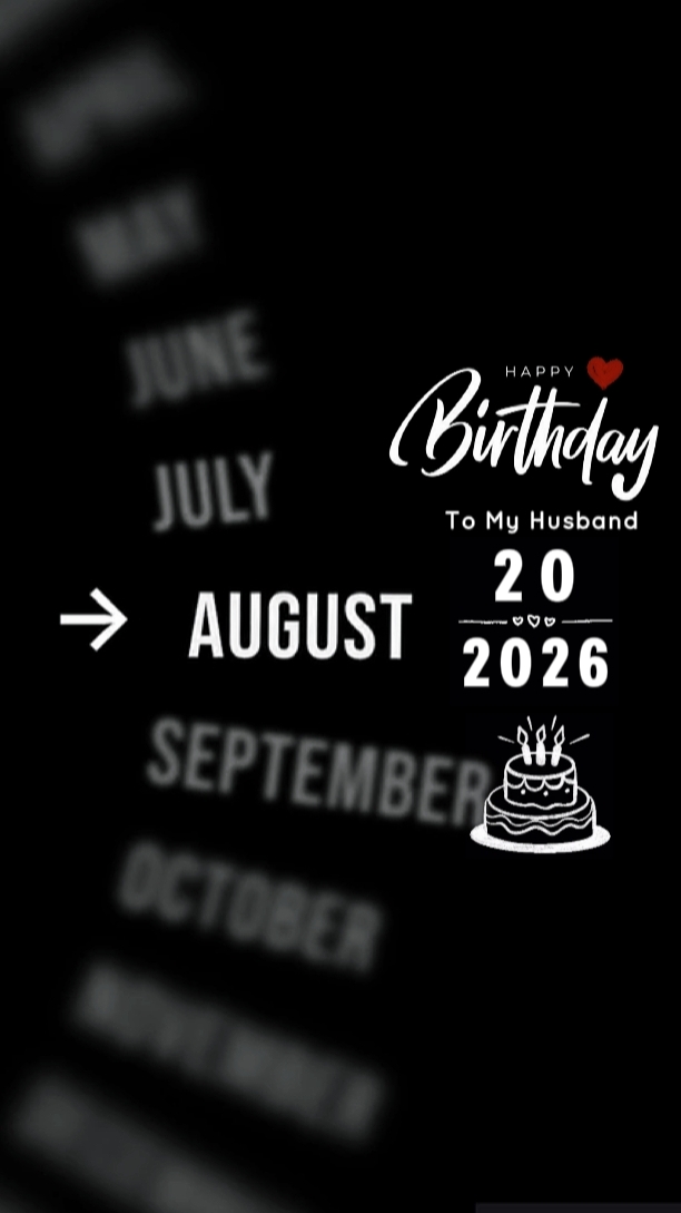 HBD HUSBAND 20 AUGUS