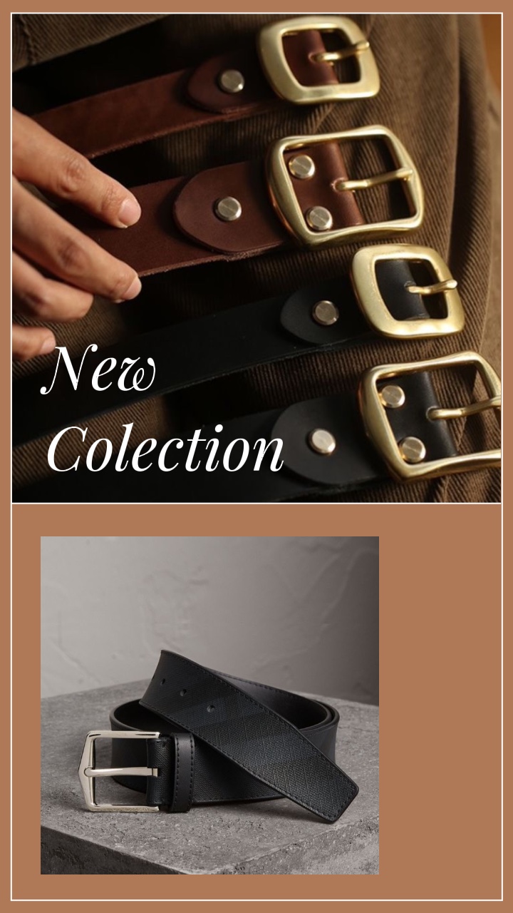 Minimal Style Procduct Display For Men’s Leather Belt