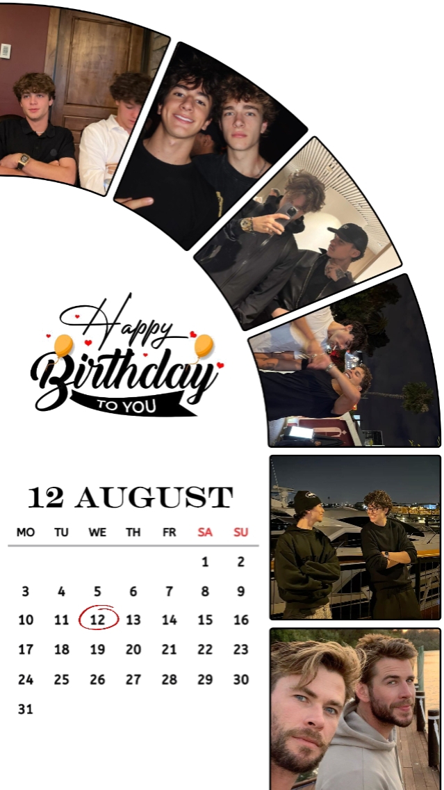 HBD IRMÃO 12 DE AGOSTO
