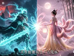 冥界骷髏戰士 × 六尾狐

