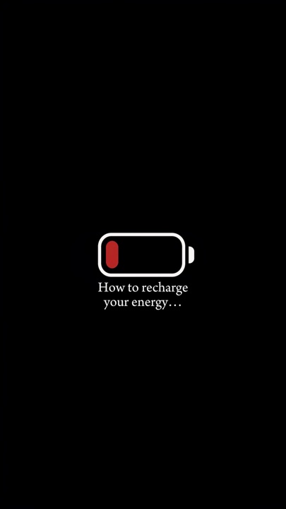 Rechargez votre énergie