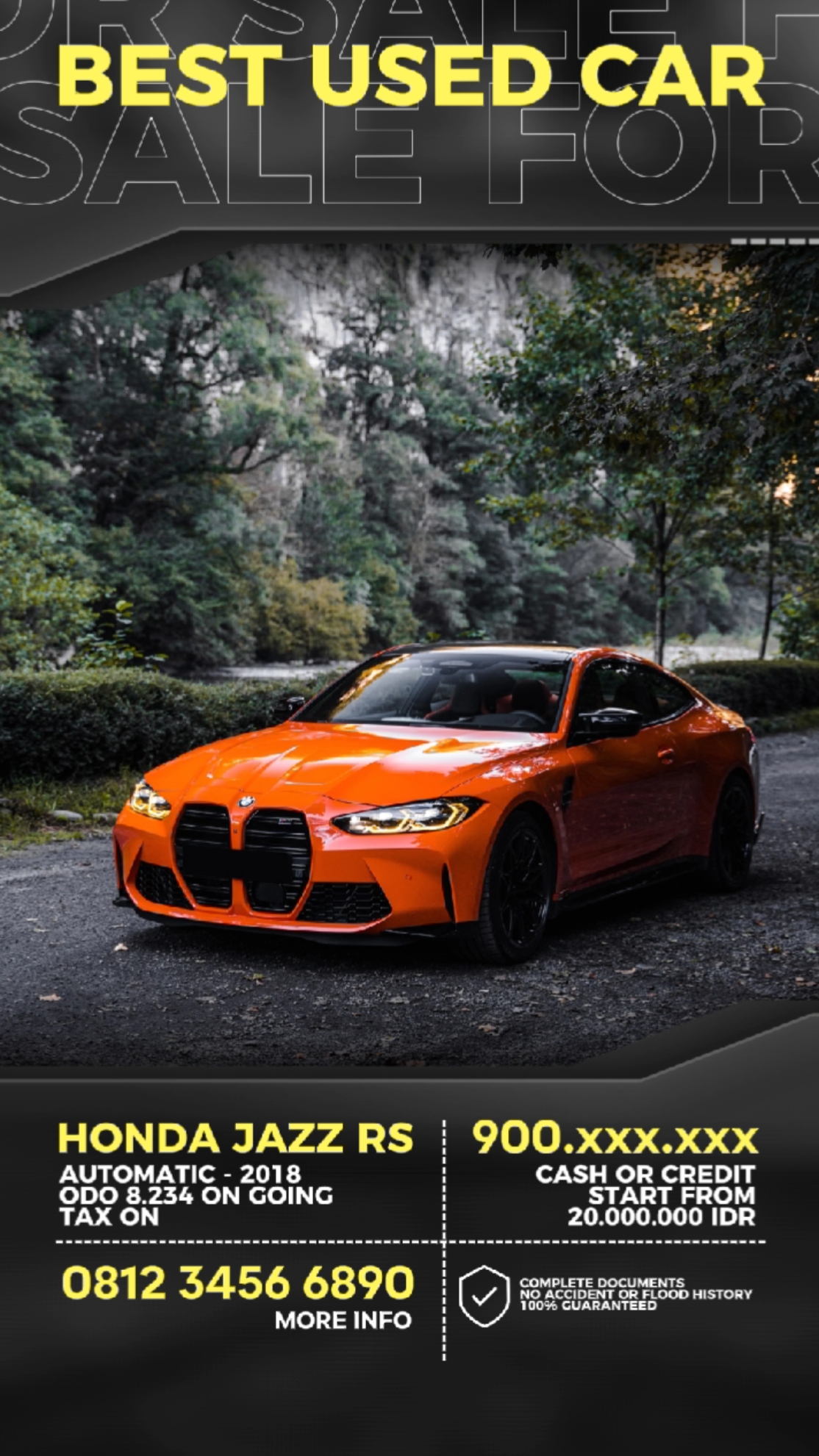 Modelo de carro JZ PT 