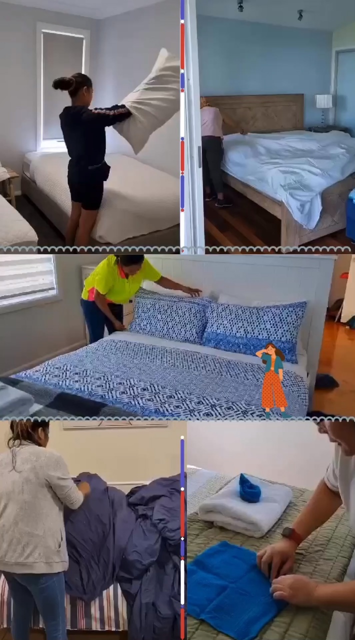 Cleaning BEDROOMS