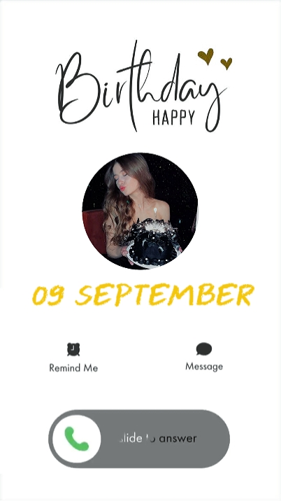 HBD 8 SEPTEMBER CALL