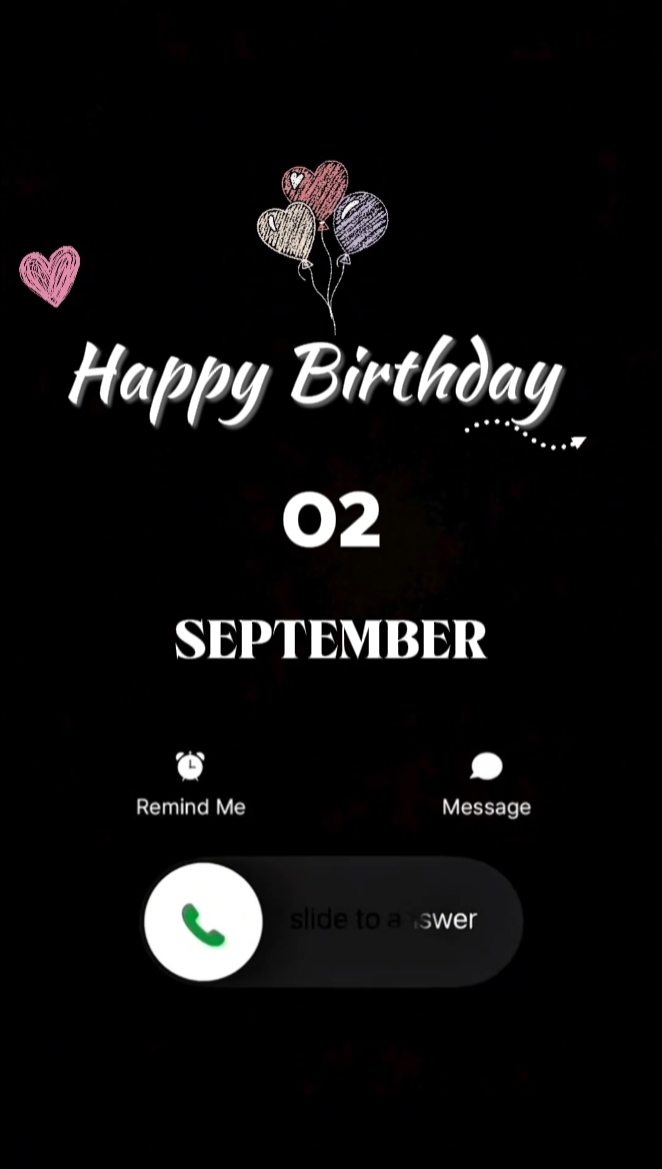 CUMPLEAÑOS 2 DE SEPTIEMBRE