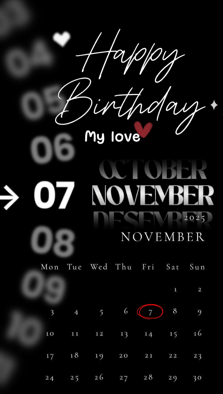 HBD My Love 07 Novem