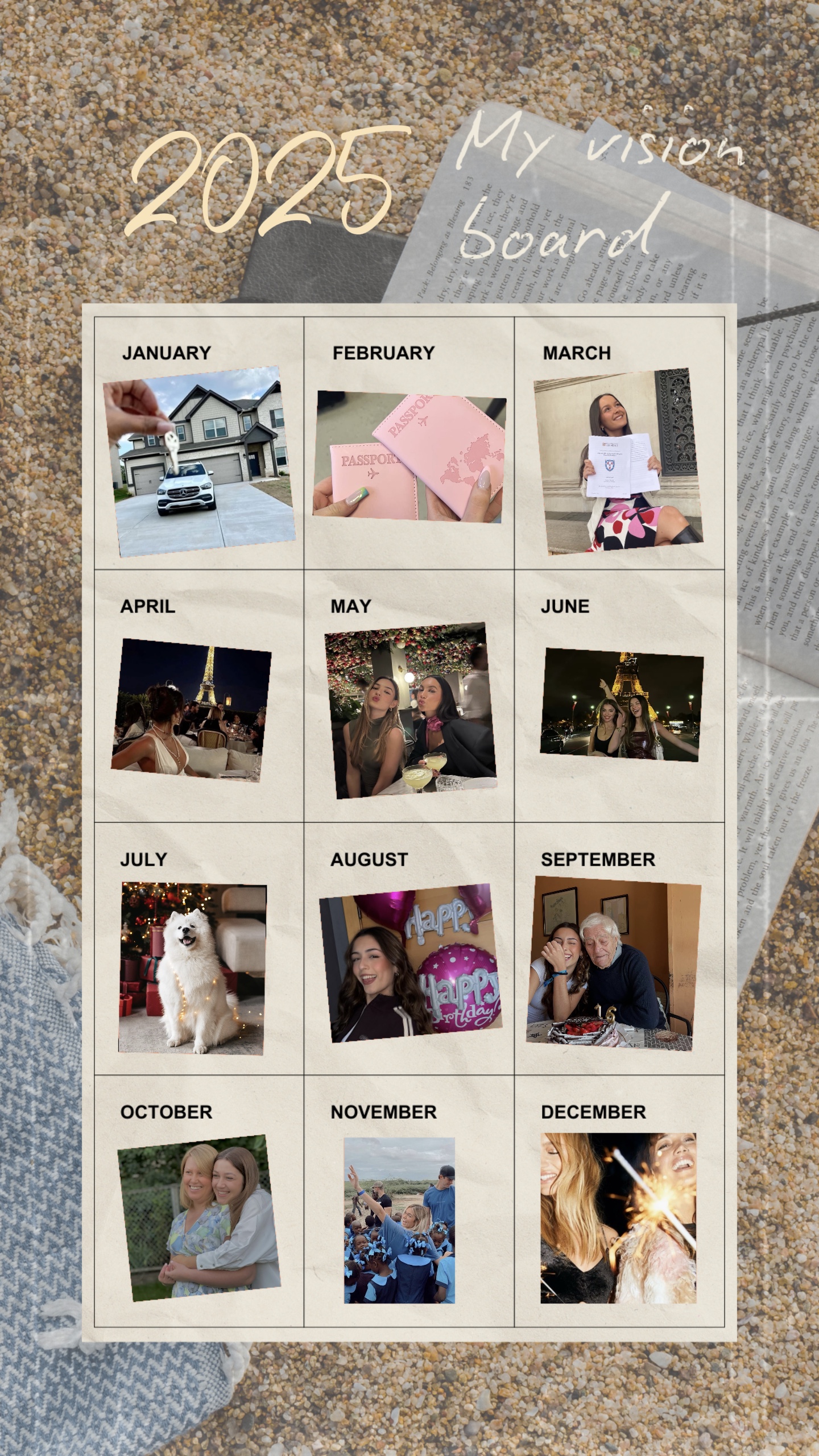 2025 vision board