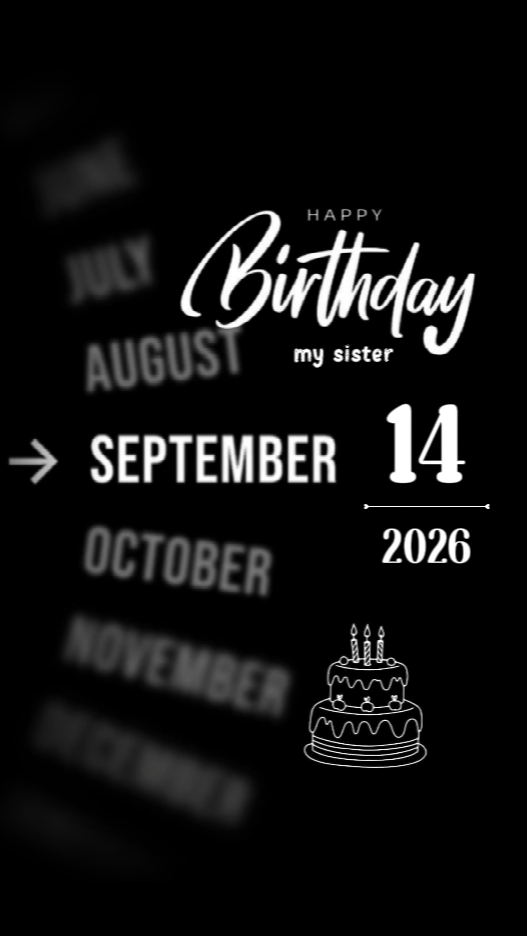 Bday Sister 14 Sept