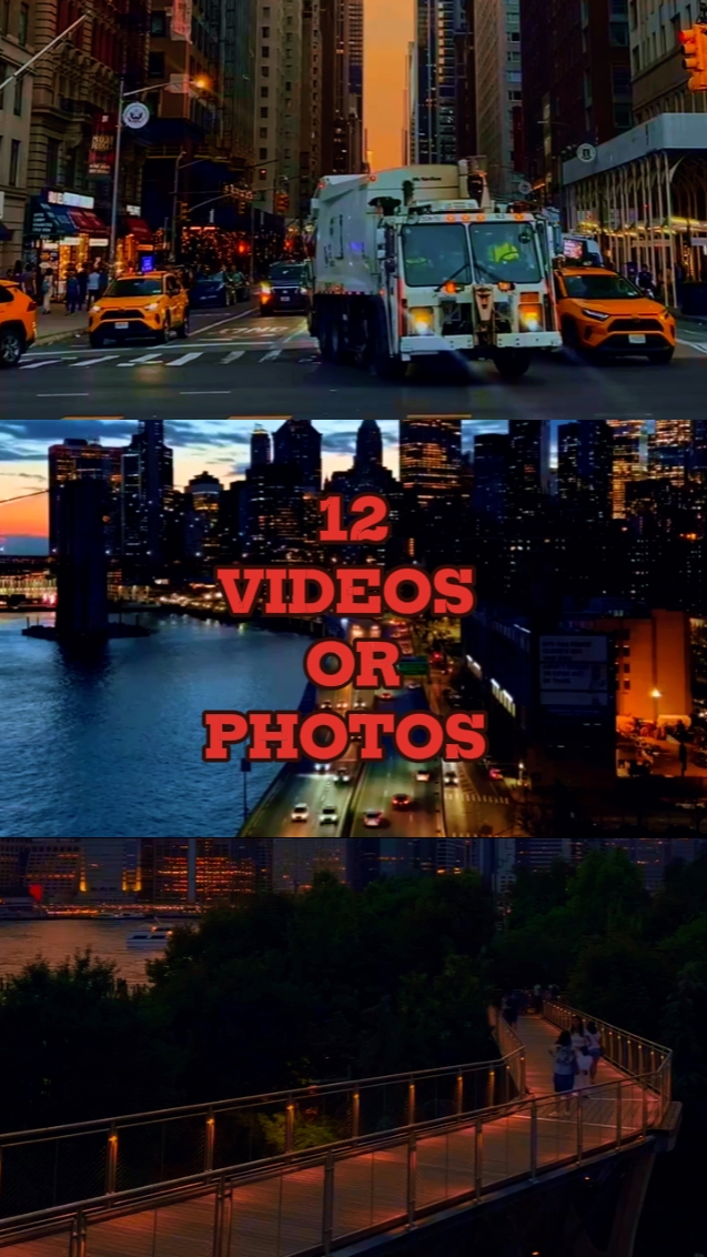 12 VIDEOS OR PHOTOS 