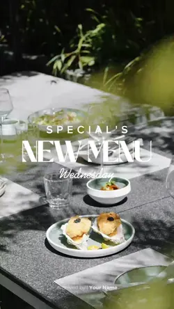 Special New Menu