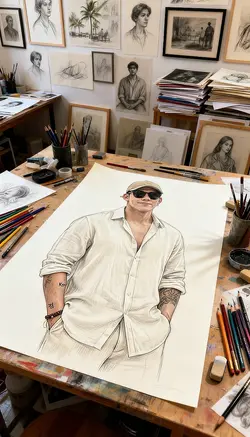 pencil art in paper
