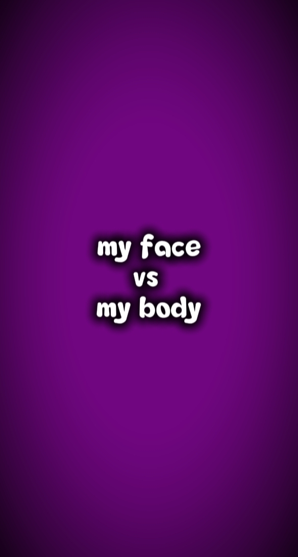 Corpo vs rosto