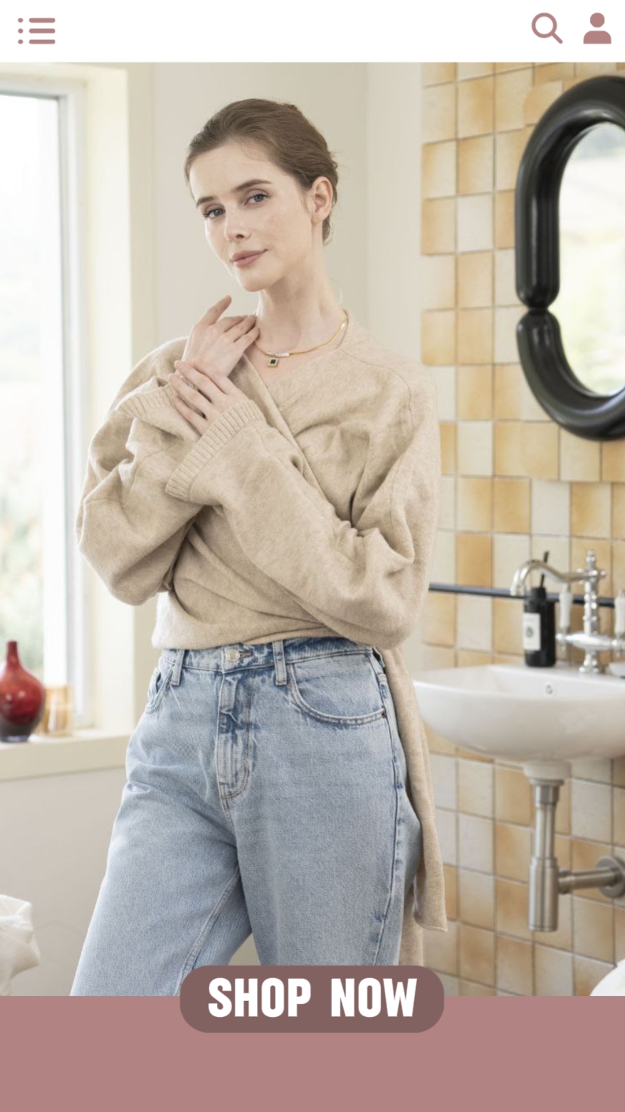 Casual Clothing Product Display UI TikTok Style 