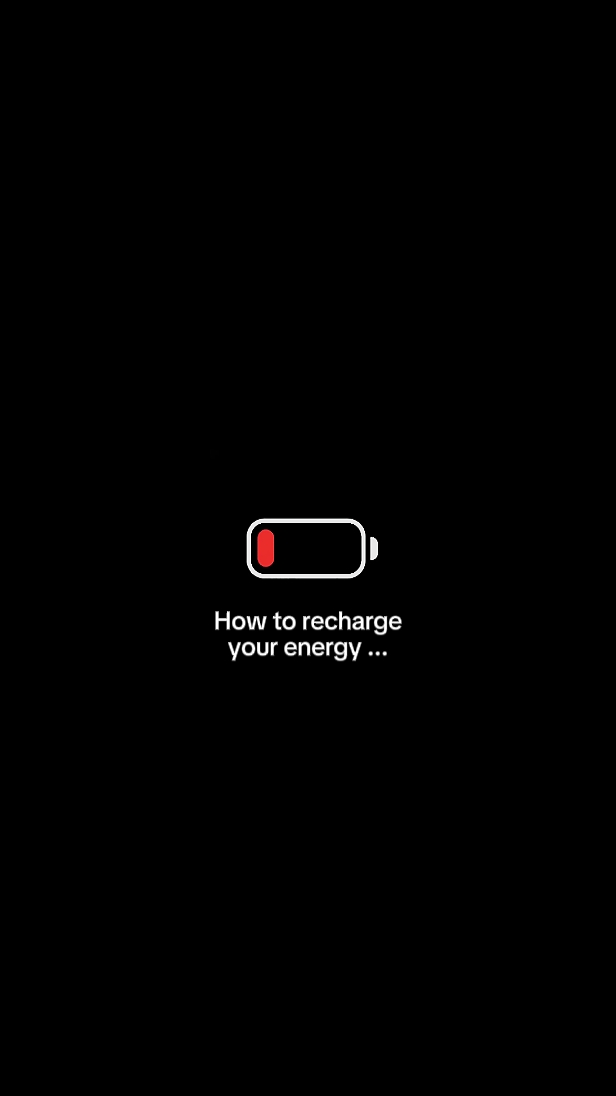 Recarga tu energía