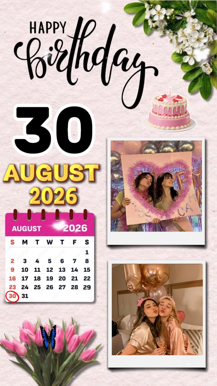 HBD 30 August 2026