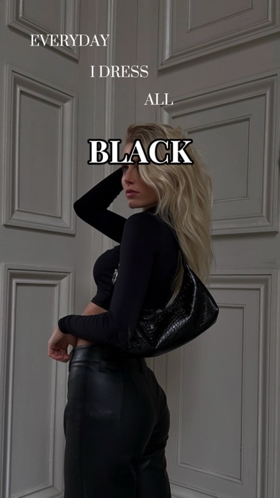 Gaun serba hitam