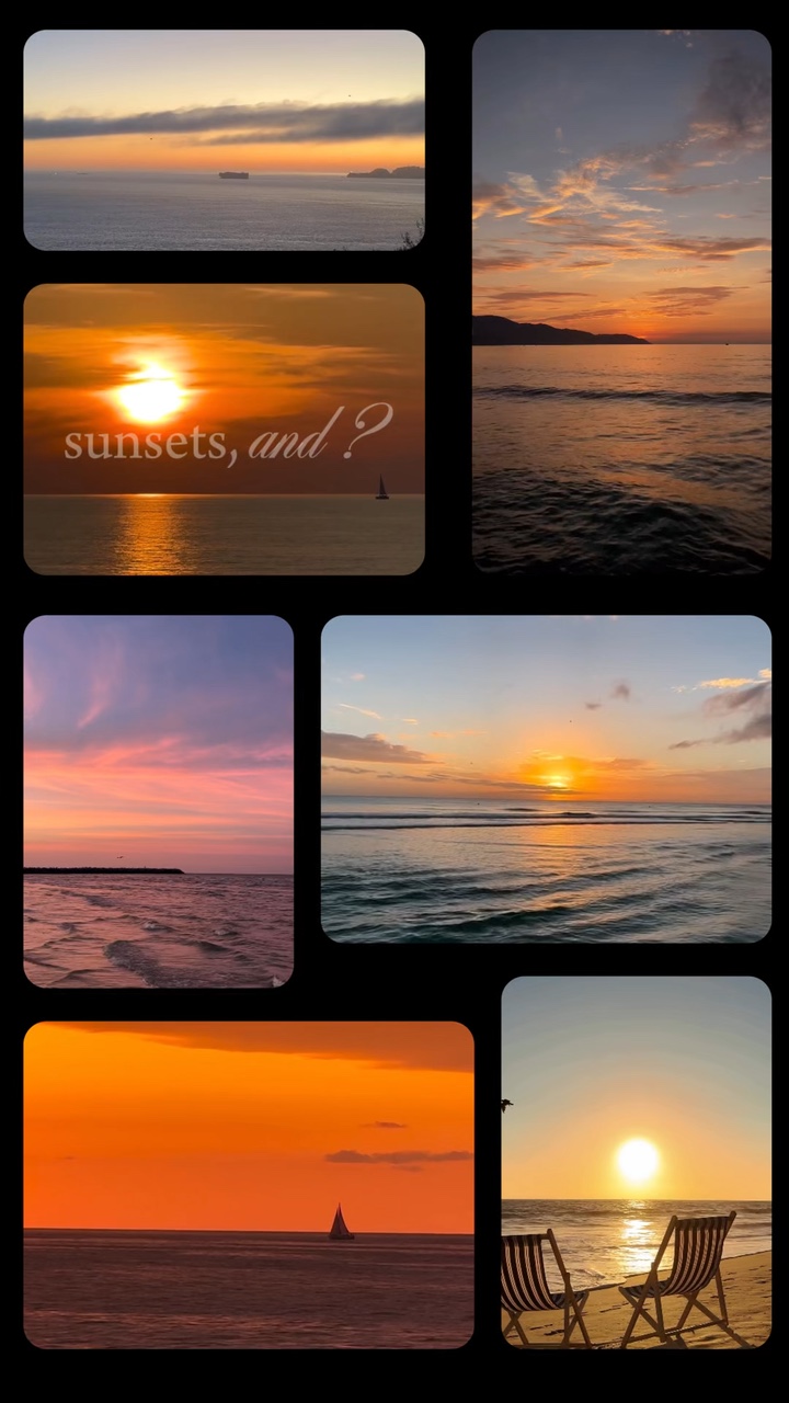 ME ENCANTA LA PUESTA DEL SOL Y EL CIELO 