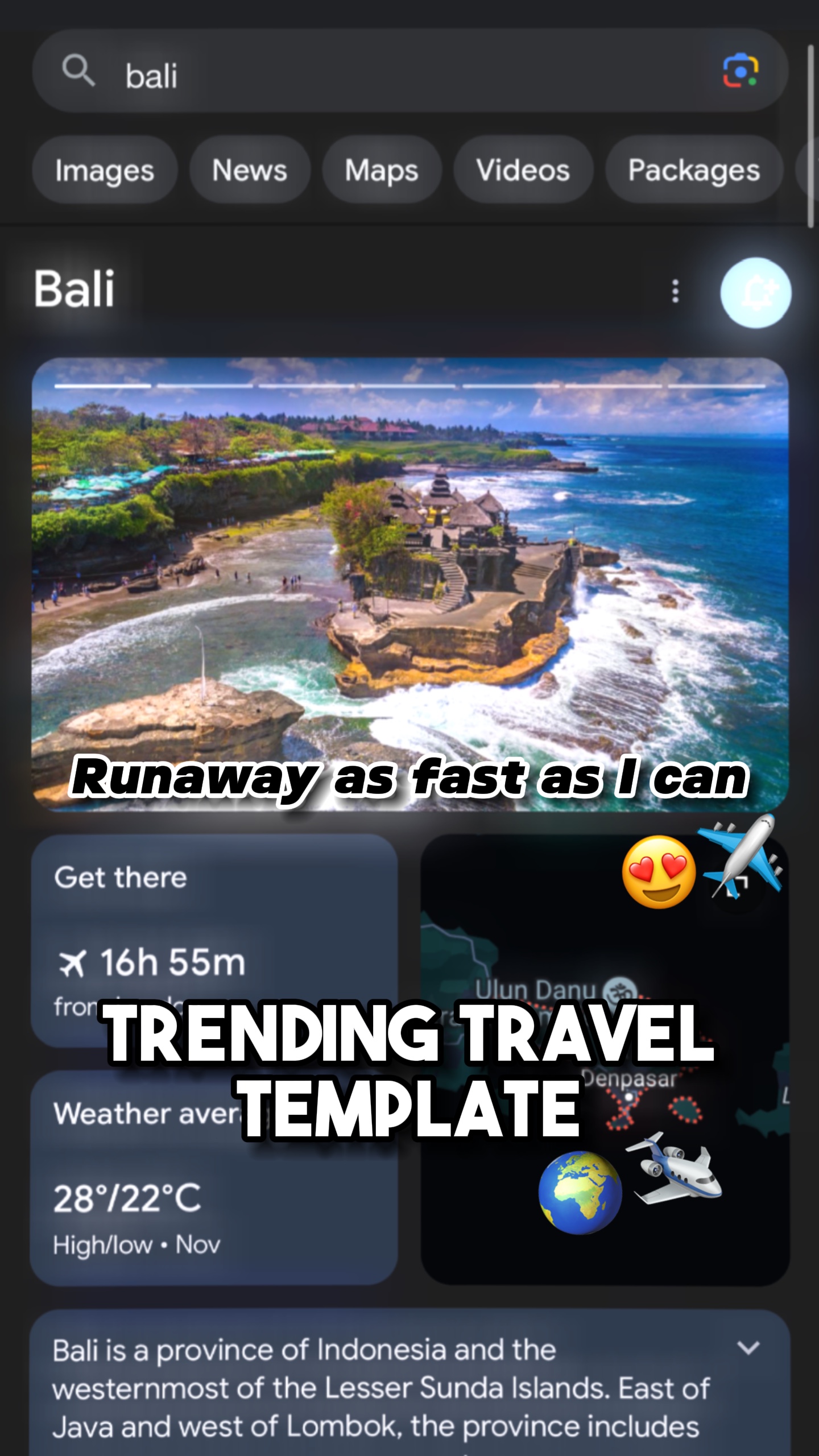 Runaway to ....👀✈️🌍